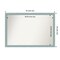 Amanti Art Non-Beveled Wood Wall Mirror, Sky Blue Rustic Frame